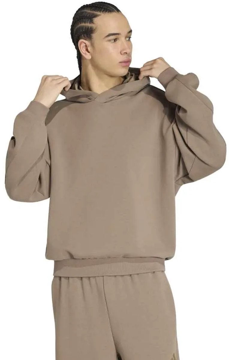 Adidas Soft Lux Hoodie M Regular Man Khaki