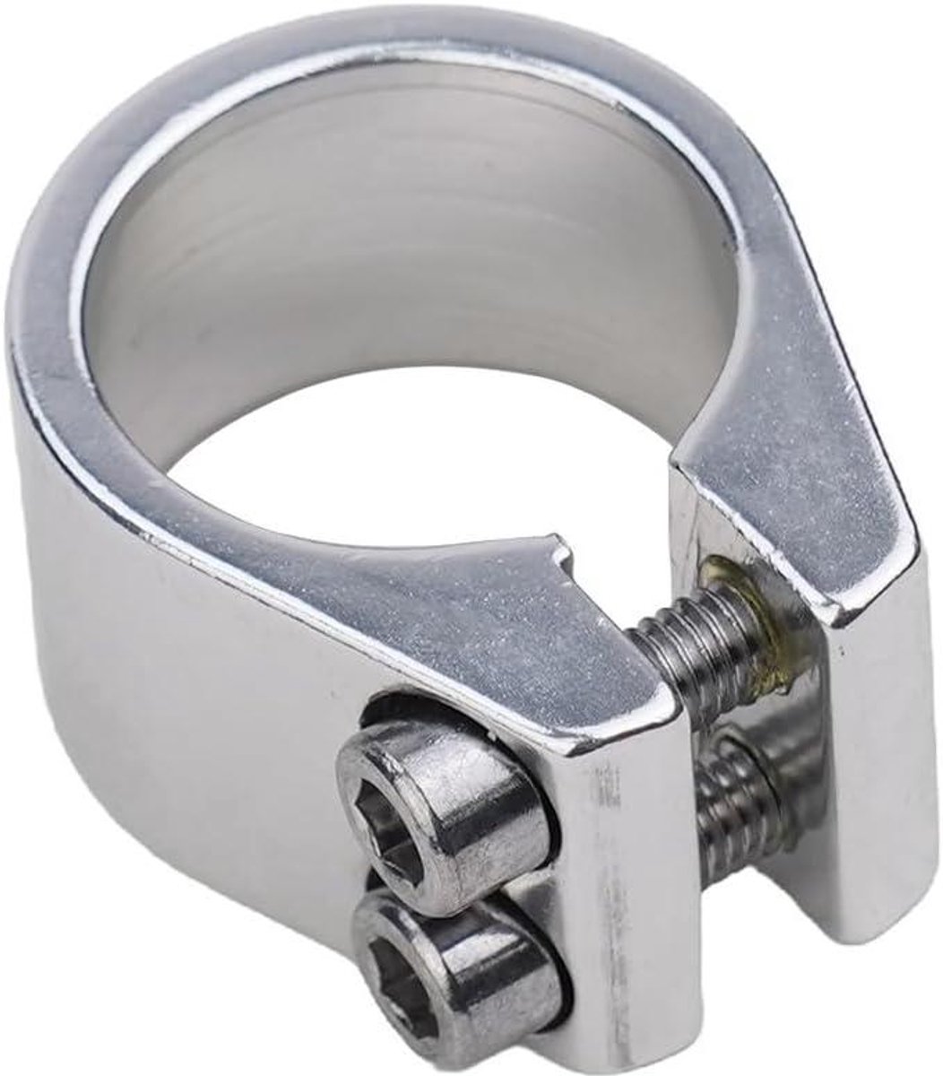 Zadelpenklem - Zadelklem Fiets - Fietsen Onderhoud - Dubbele Bout Bevestiging - 31.8 mm - Zwart