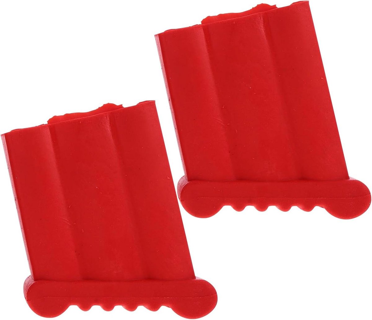 Ladder Voet Matten - Vloer Beschermers - Vloer Beschermen - Anti Slip - 8x7cm - Rood