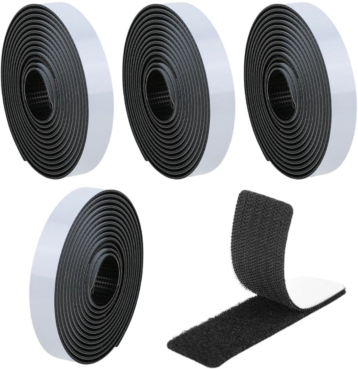 Dailygoods- Dubbelzijdig Klevend Vilt - Sterk - Zelfklevend - Scheurwaterbestendig - Nylon - 20 cm x 11 cm - Milieuvriendelijk Materiaal - Klittenband