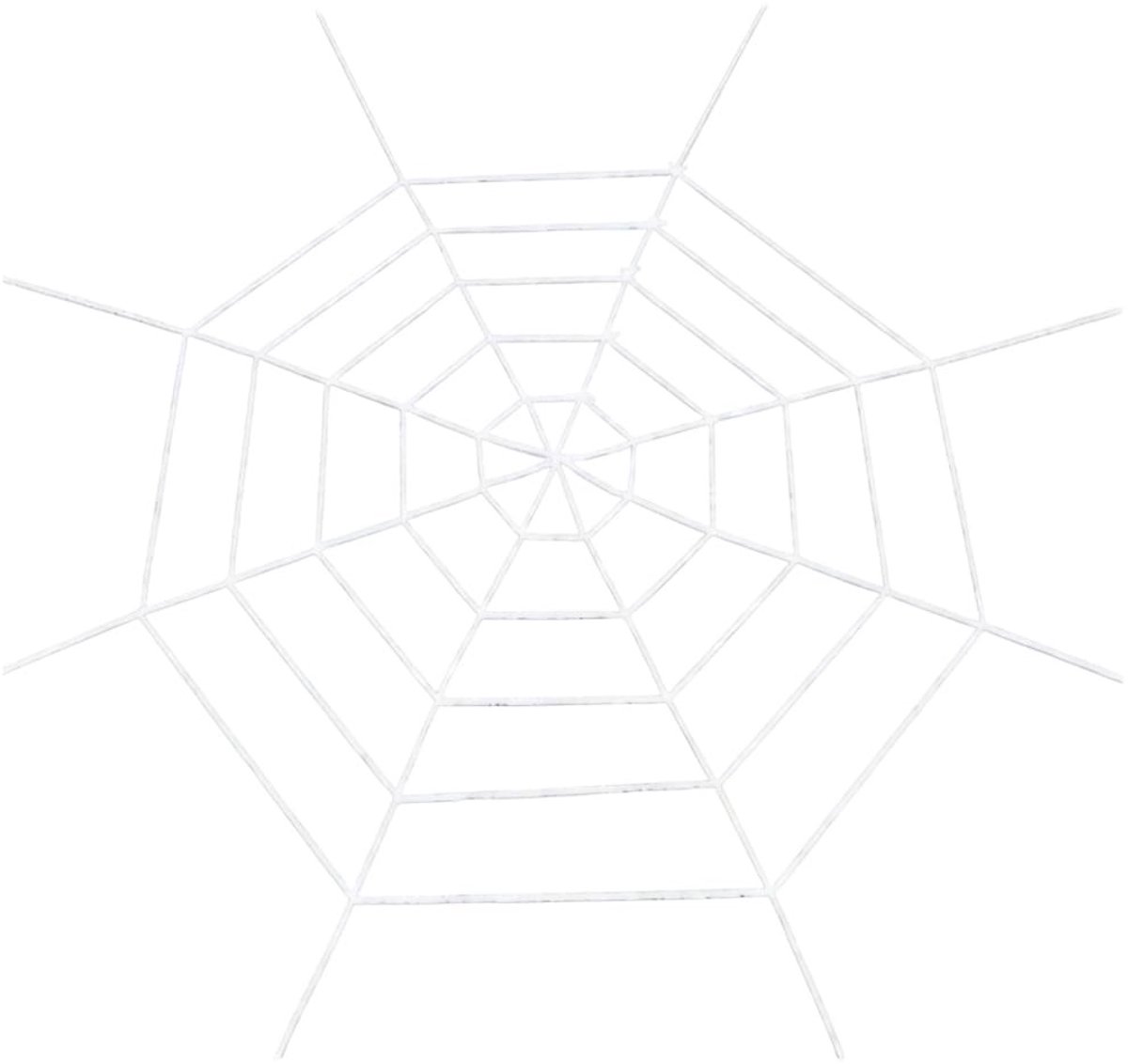 Dailygoods - 1.5 Meter Witte Spinnenweb Decor voor Halloween - Gotische Buiten Decoratie