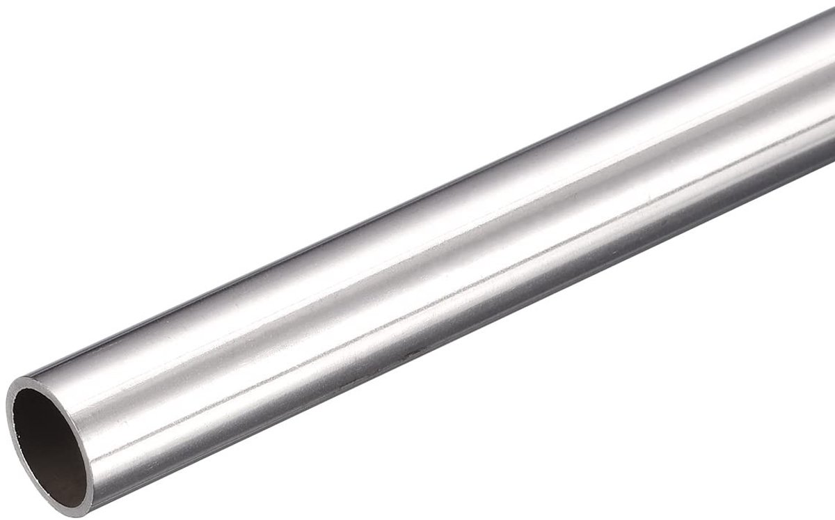 Dailygoods- Roestvrijstalen Buis 17mm Buitendiameter - Ronde Naadloze Buis - 1mm Wanddikte - 250mm Lengte - Corrosiebestendig - Hoogglans Gepolijst - Metalen Buis