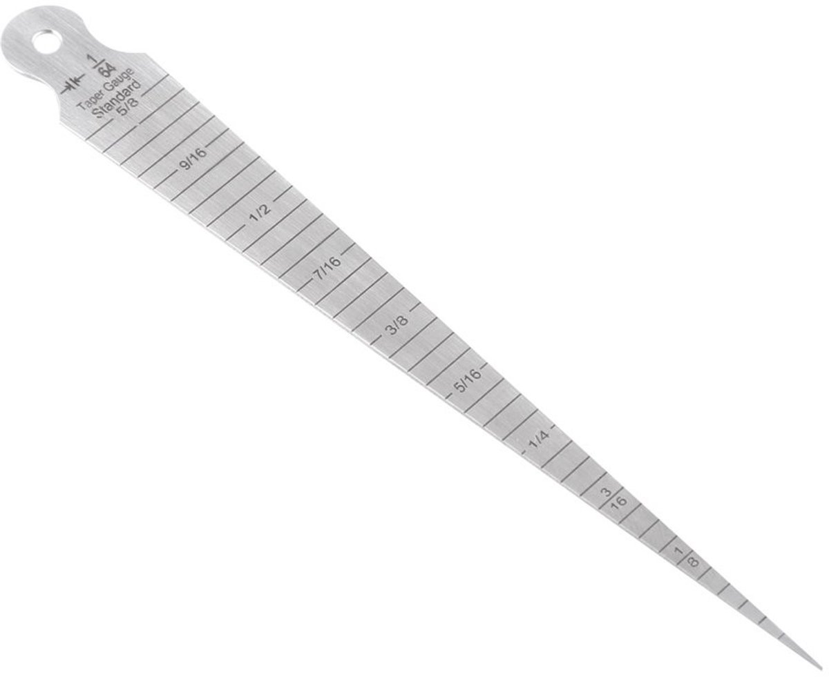 Dailygoods- Gatmeter Nauwkeurig - Roestvrij Staal - Conische Meter - 1-15 mm / 1/8-5/8 - Kleine Openingen - Lichtgewicht en Draagbaar - Meetinstrument