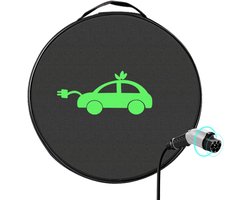 VHV - Laadkabel tas - EV kabel tas - Opbergtas auto - Kabel organizer - Waterbestendig - Met handvat - Voor elektrische auto - Voor in de kofferbak -37cm - Zwart
