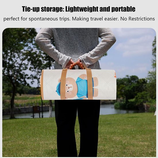 Buitendeken Mat - Wandelmat Opvouwbaar - Outdoor Activiteiten - Vochtbarrière - 200 x 150 cm - A — afbeelding 3
