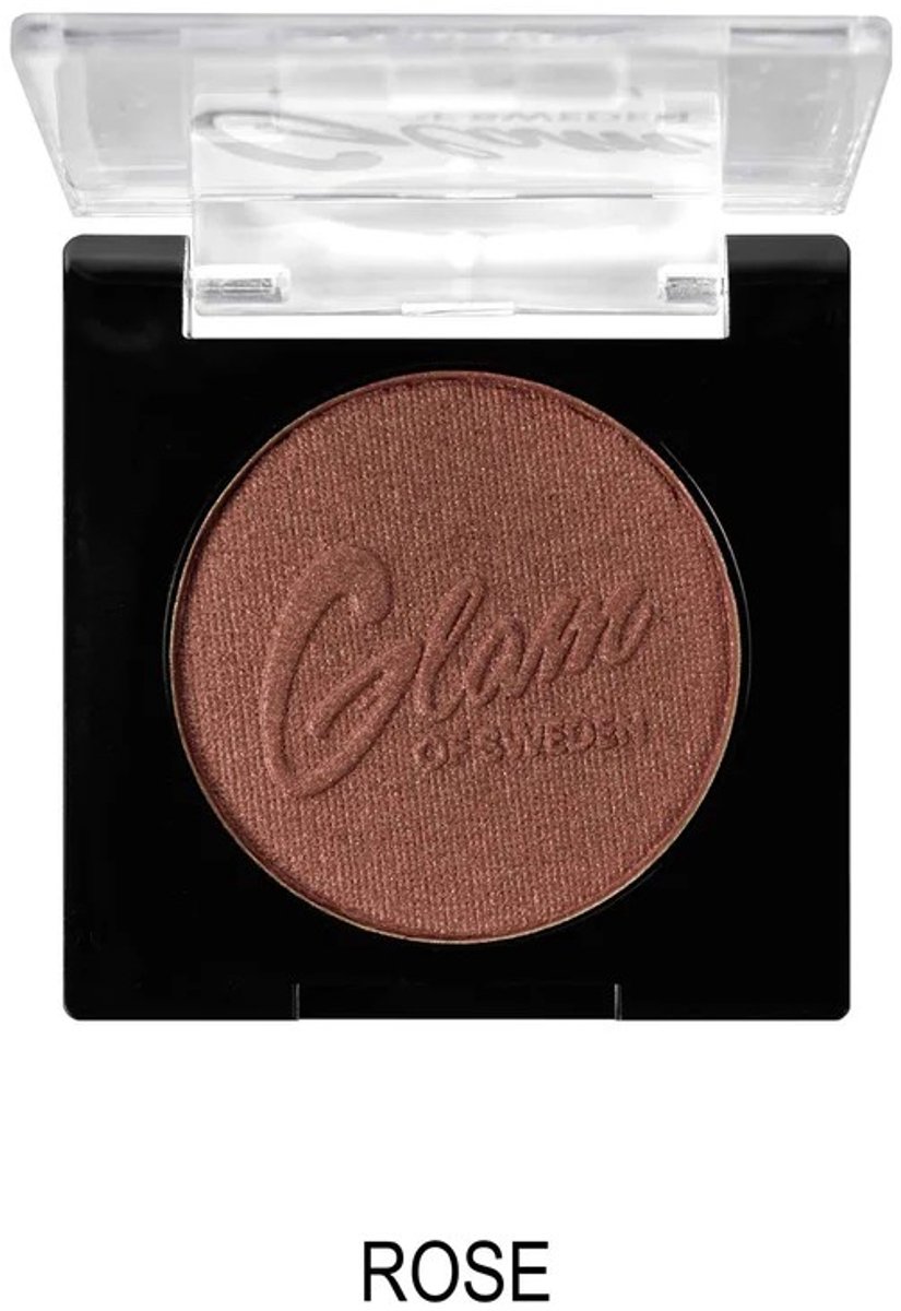 Glam of Sweden - Mono Oogschaduw - Glanzend - Warm Roze - Eyeshadow - Rose - 1 Doosje met 2,5 g inhoud