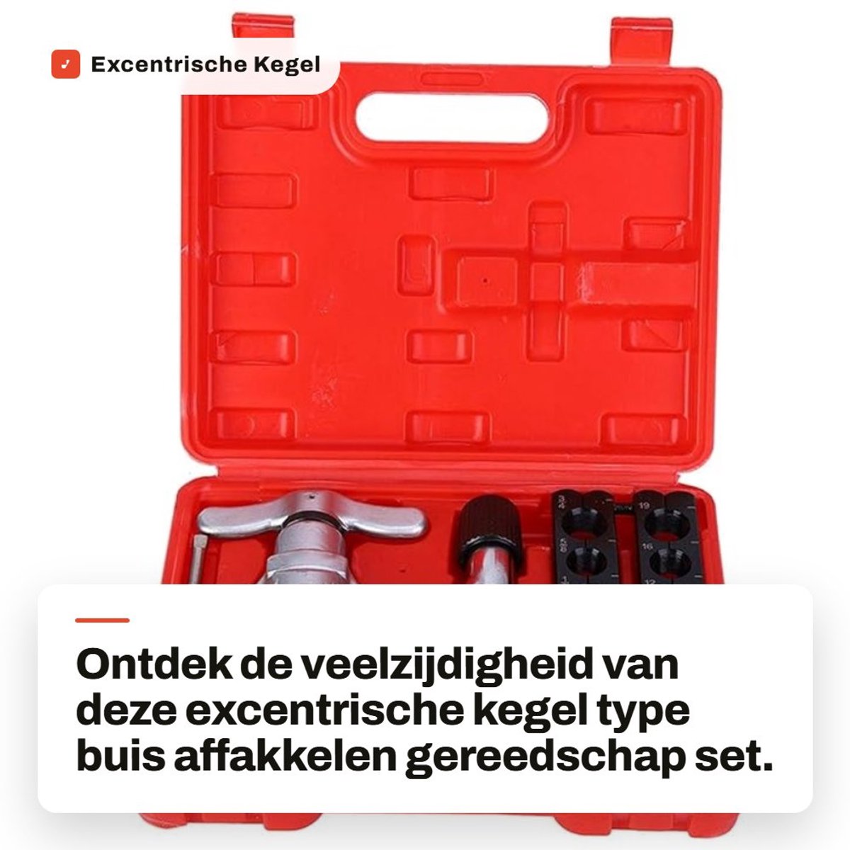 Dailygoods- Buis Affakkelen Gereedschap Set - Excentrische Kegel - Flare Reparatie - Hoogwaardige Materialen - Duurzaam - Nauwkeurige Affakkeling - Felsgereedschap