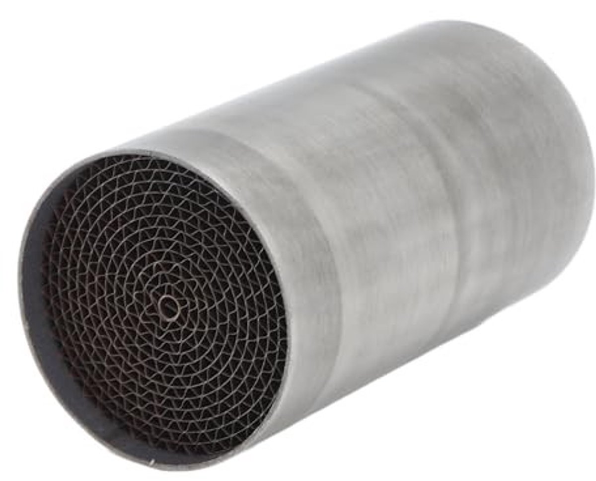 Dailygoods- Uitlaatpijp Katalysator - RVS Universeel - Motorrijwiel - 53x100mm - Hoogwaardige Reserveonderdelen - Verbeterde Prestaties - Uitlaat