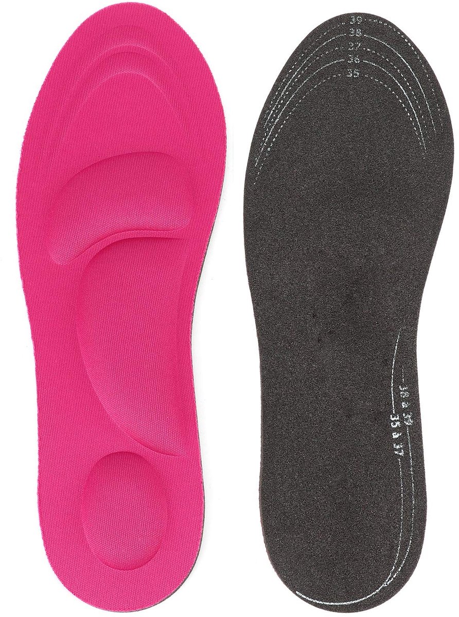 Dailygoods- Inlegzolen Ademend - Inlegzolen Hielspoor - Inlegzolen Platvoeten - Inlegzolen Dames - Inlegzolen Memory Foam - Boogsteunfunctie met Massagepunten - Schoeninlegzolen