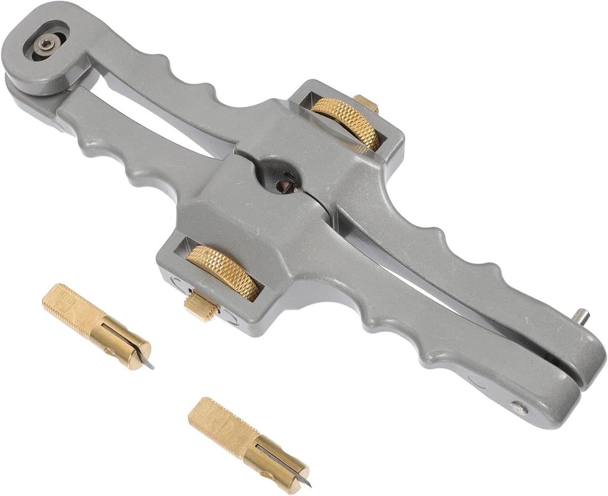 Optische Kabel Stripper - Draadstripper Strip Tool - Kabels Strippen - Lengte-instelbaar - 21 cm - Zilver