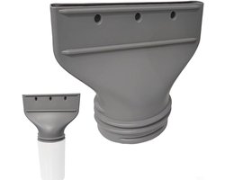 Koppelstuk Mobiele Airco Afvoerslang - Airconditioning Afvoerslang Adapter Plat - Voor Ø130/150mm Afvoerslang airco slang - Aansluiting Afvoerslang Airconditioner - Conditioner Uitlaatslang Connector - voor garage, woonkamer en werkplek - wit