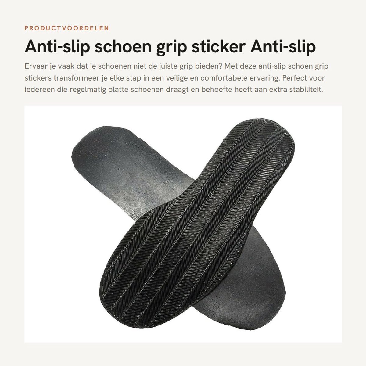 Dailygoods- Schoen Grip Sticker - Antislip Rubberen Pads - Schoenzolen Reparatie - Zacht Rubber - Duurzaam - 29×11.5×0.2CM/0.35CM