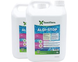 Famiflora Algi-Stop / Swim Clean 2 x 5 liter - Voorkomt algen en groen zwembadwater zodat je snel van helder water kunt genieten