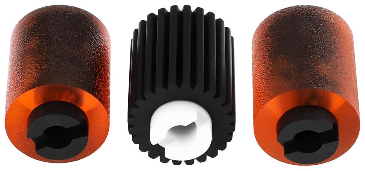 Dailygoods- Pickup Roller Vervangend Onderdeel - Compatibel met Konica Minolta - 2 Stuks A00J563600 - 1 Stuk A5C1562200 - Rubber/Kunststof - 30 mm Lengte - Invoerrubber