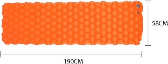Nylon Slaapmat - Luchtbed Kamperen - Outdoor Ontspanning - Waterdicht Schuim - 190x60x5CM - Blauw — afbeelding 5