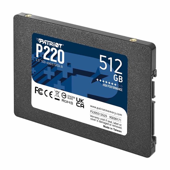Patriot P220 - Interne SSD - 512GB - 2.5 inch - SATA III - 550MB/s van Merkloos — afbeelding 5