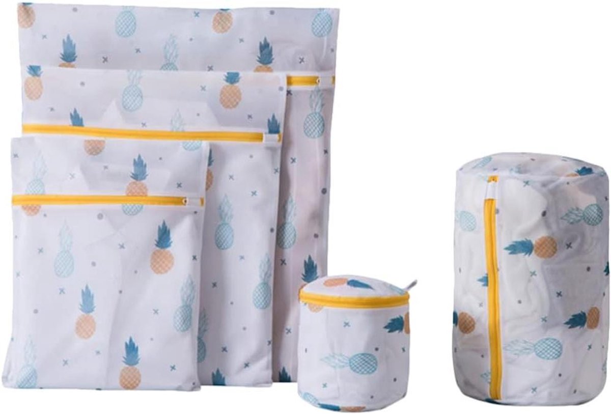 Wasknet Set - Beschermzakken - Kleding Beschermen - Fijnmazig Ontwerp - 50 x 40 cm - Grijs