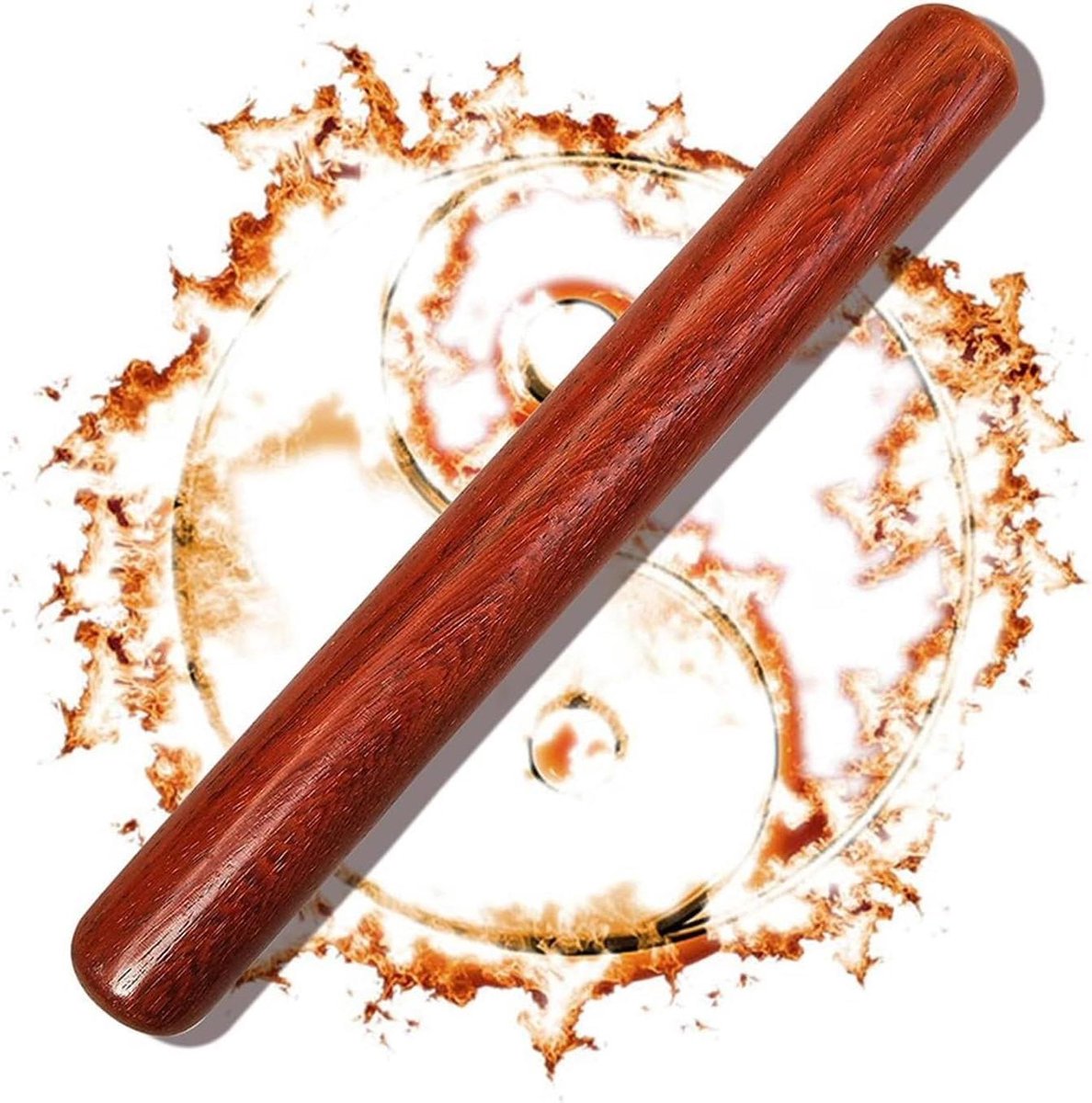 Tai Chi Liniaal - Tai Chi Stick - Vechtsport Beoefenen - Traditioneel Knutselen - 40cm - Bruin
