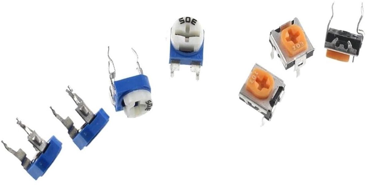 Variabele Weerstand - Trimmer Potentiometer - Circuit Afstelling - Multi-Turn Aanpassing - 20 Stuks - null