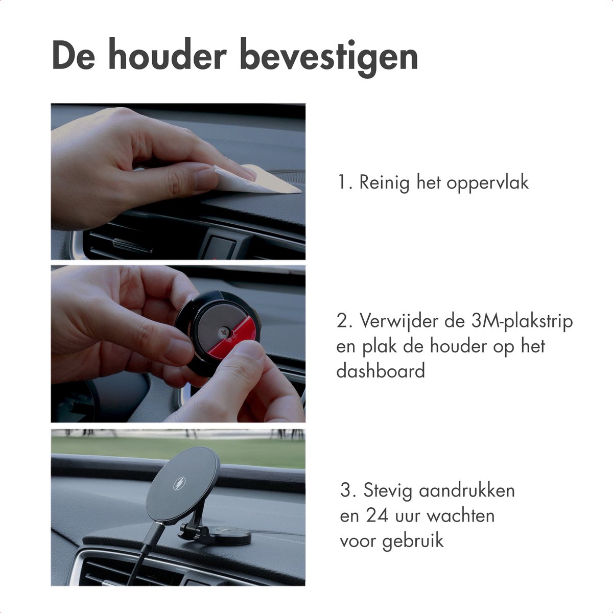 imoshion Telefoonhouder Auto met Magnetisch Opladen - Geschikt voor MagSafe - Dashboard - GSM Houder - Auto Accessories — cadeau in Cadeau-ideeën - foto 7