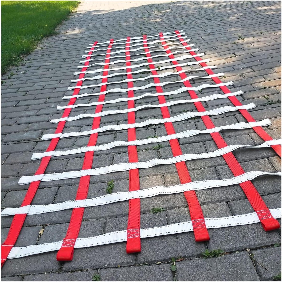 Klimnet voor Schommelset - Hindernisbaan Net - Buiten Spelen - Hoge Gewichtscapaciteit - 3 x 7 ft - Zwart