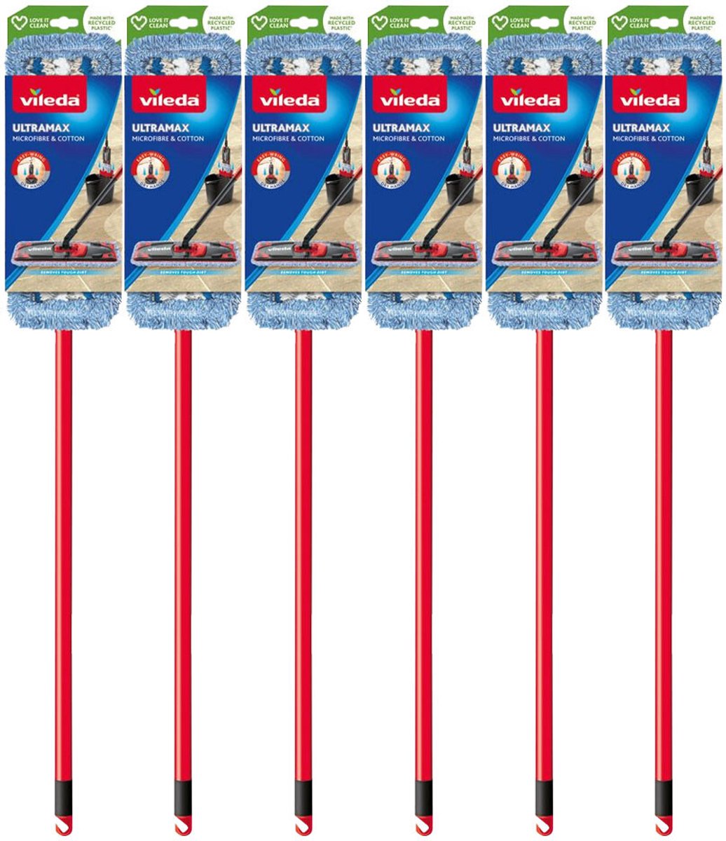 Vileda UltraMax Micro & Katoen Navulling - 6 x - Voordeelverpakking
