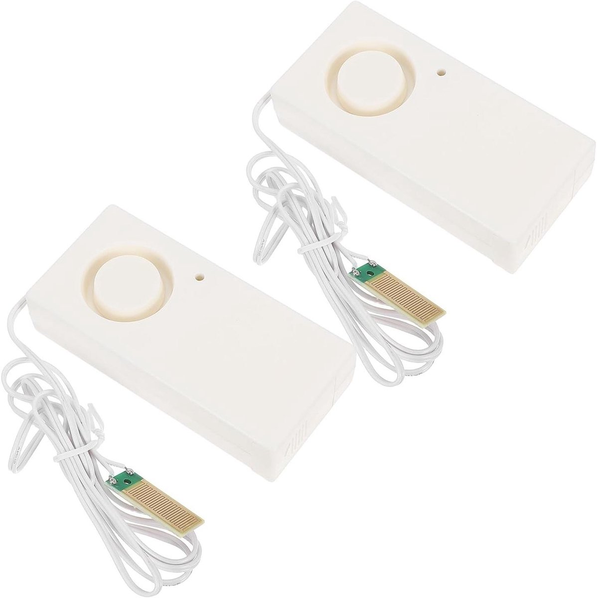 Wateroverloopsensor - Lekdetector Alarm - Waterschade Voorkomen - Dubbele Alarmbeveiliging - 98 x 46 x 22 cm - Wit