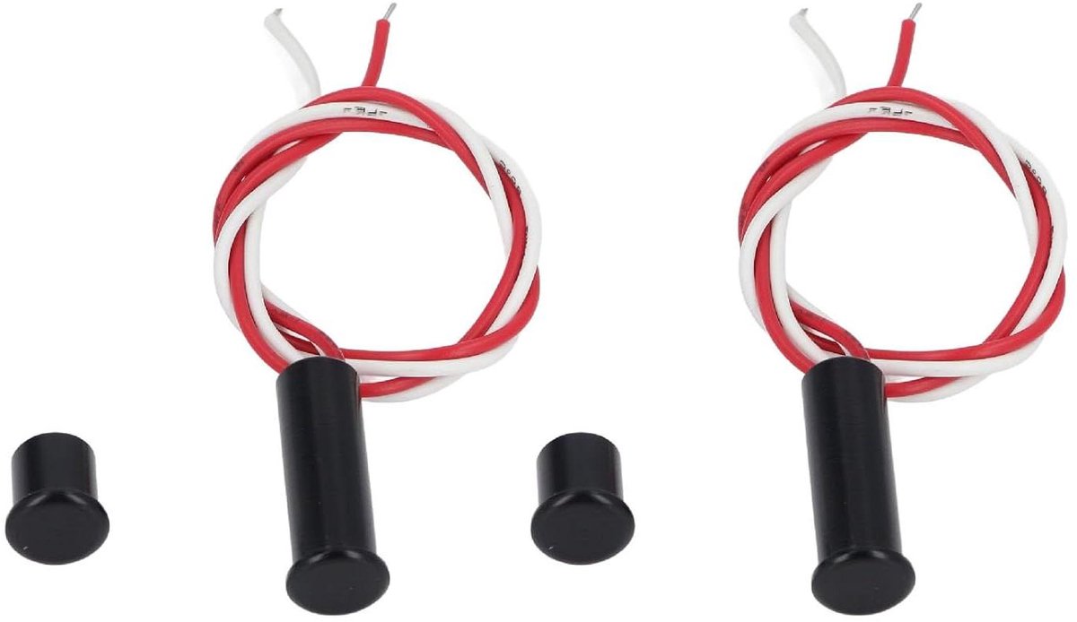 Magnetische Schakelaarset - Deur Raam Sensor - Huisbeveiliging - Normaal Gesloten - 2 Paar - Zilver