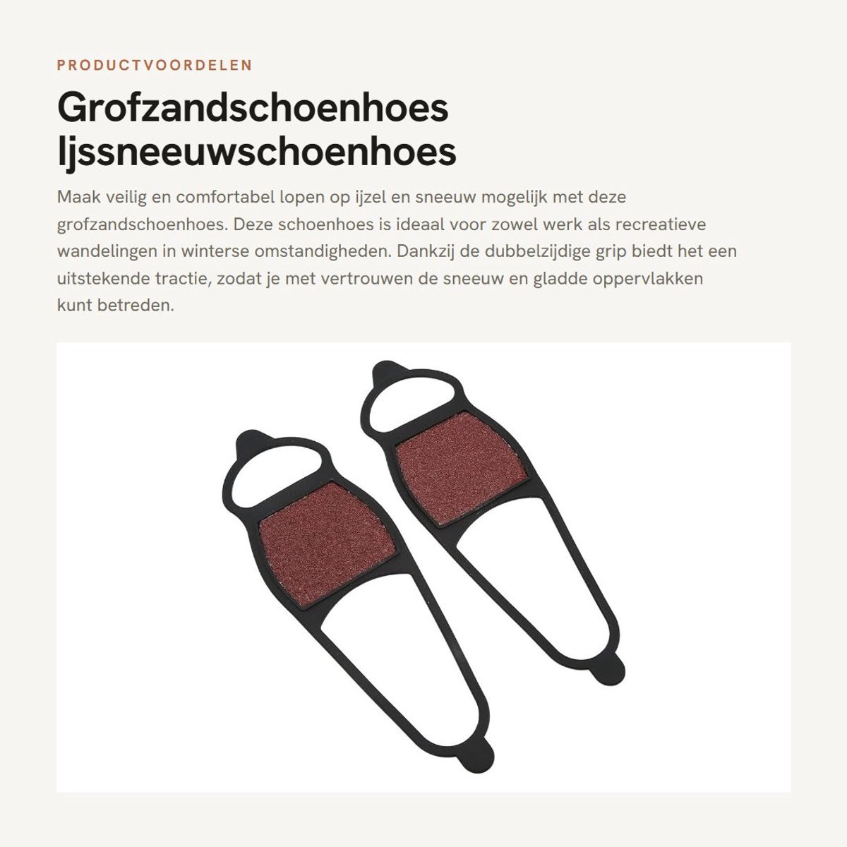 Dailygoods- Schoenhoes Met Dubbelzijdige Grip - Tractieschoen Voor Veilig Lopen - Ijssneeuwschoenhoes - Geschikt Voor Werken/Wandelen - Antislip Design - Overschoenen