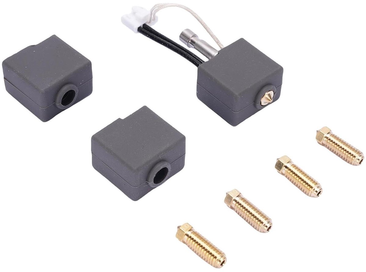 Hotend Kit - Mondstuk Set - 3D Printen - Stabiele Extrusie - 4 Mondstukken - Metaal