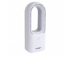 Nexxt Bladloze Ventilator met Led-verlichting – Usb-c Oplaadbaar – Meerdere Ventilatiestanden en Lichtkleuren