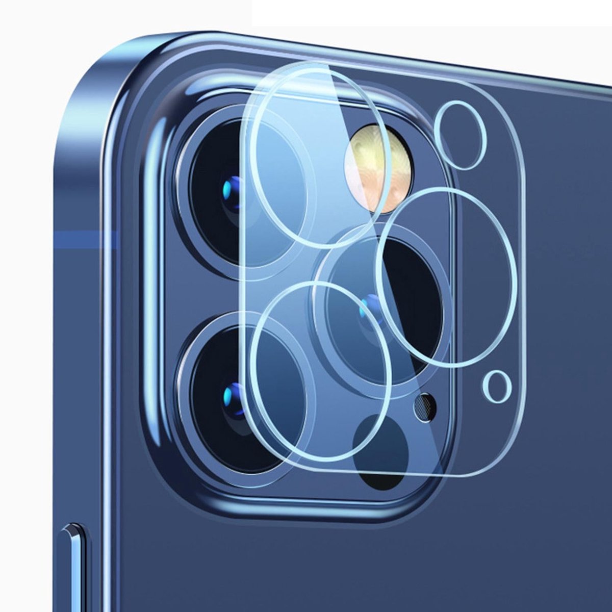 Cadorabo Camera beschermer compatibel met Apple iPhone 12 PRO - Camera beschermer krasbestendige lens bescherming