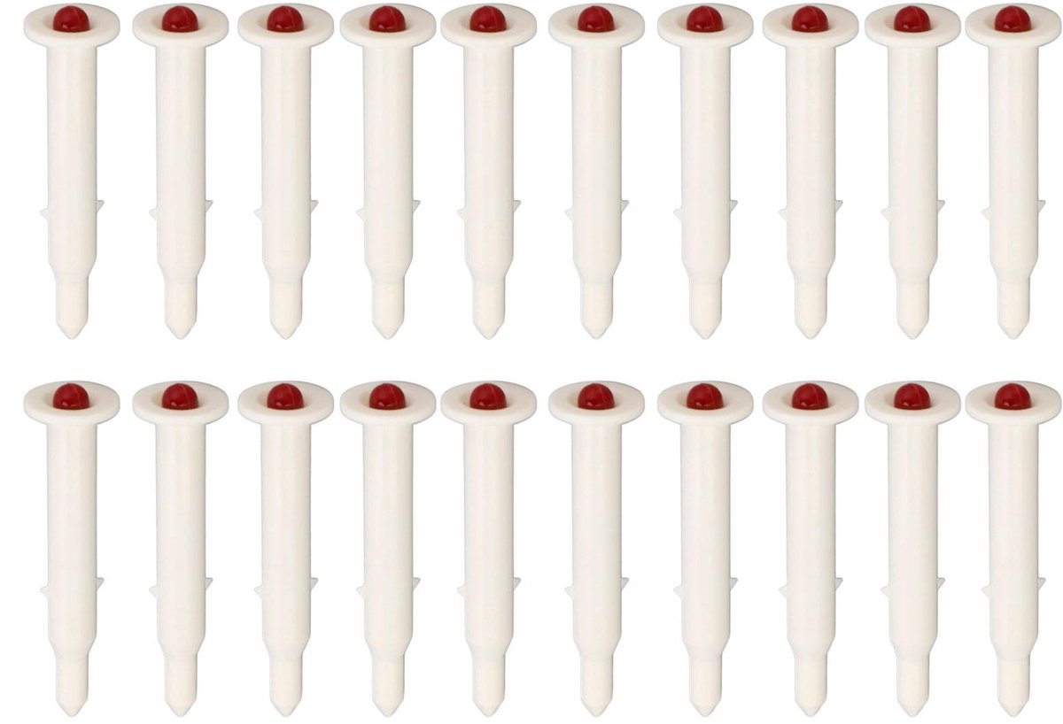 Dailygoods- Thermometer Wegwerp - Pop-up Thermometer - Koken - Gevogelte - Nauwkeurige Temperatuur - 20 Stuks - Vlees Thermometer