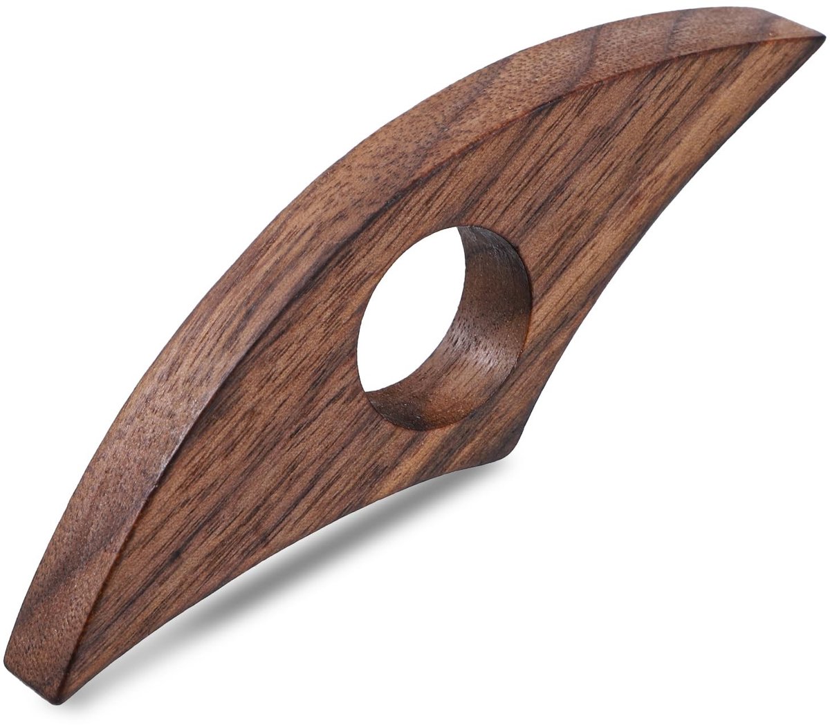 Dailygoods- Boekhouder Natuurlijk Walnoot - Houten Bladwijzer - Boekaccessoire - Boekenliefhebbers - Stijlvol Cadeau - Unieke Houtnerf