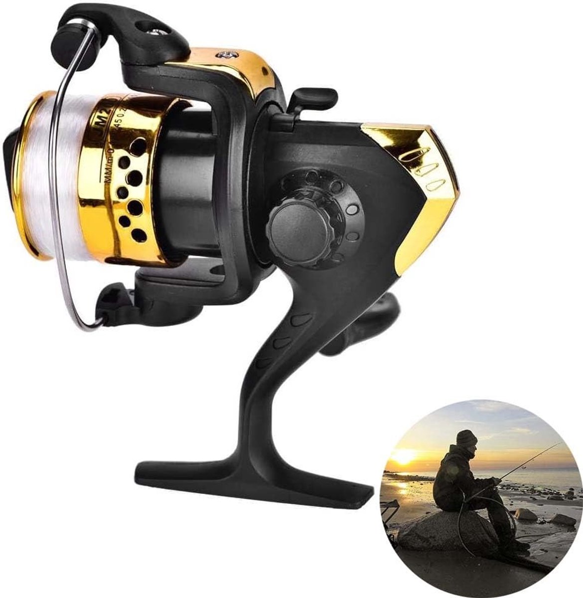 Dailygoods- Baitcasting Reel Goud - Vismolen - Spincasting Reel - Werpmolen - Professioneel Buitenvissen - Ergonomisch Ontwerp