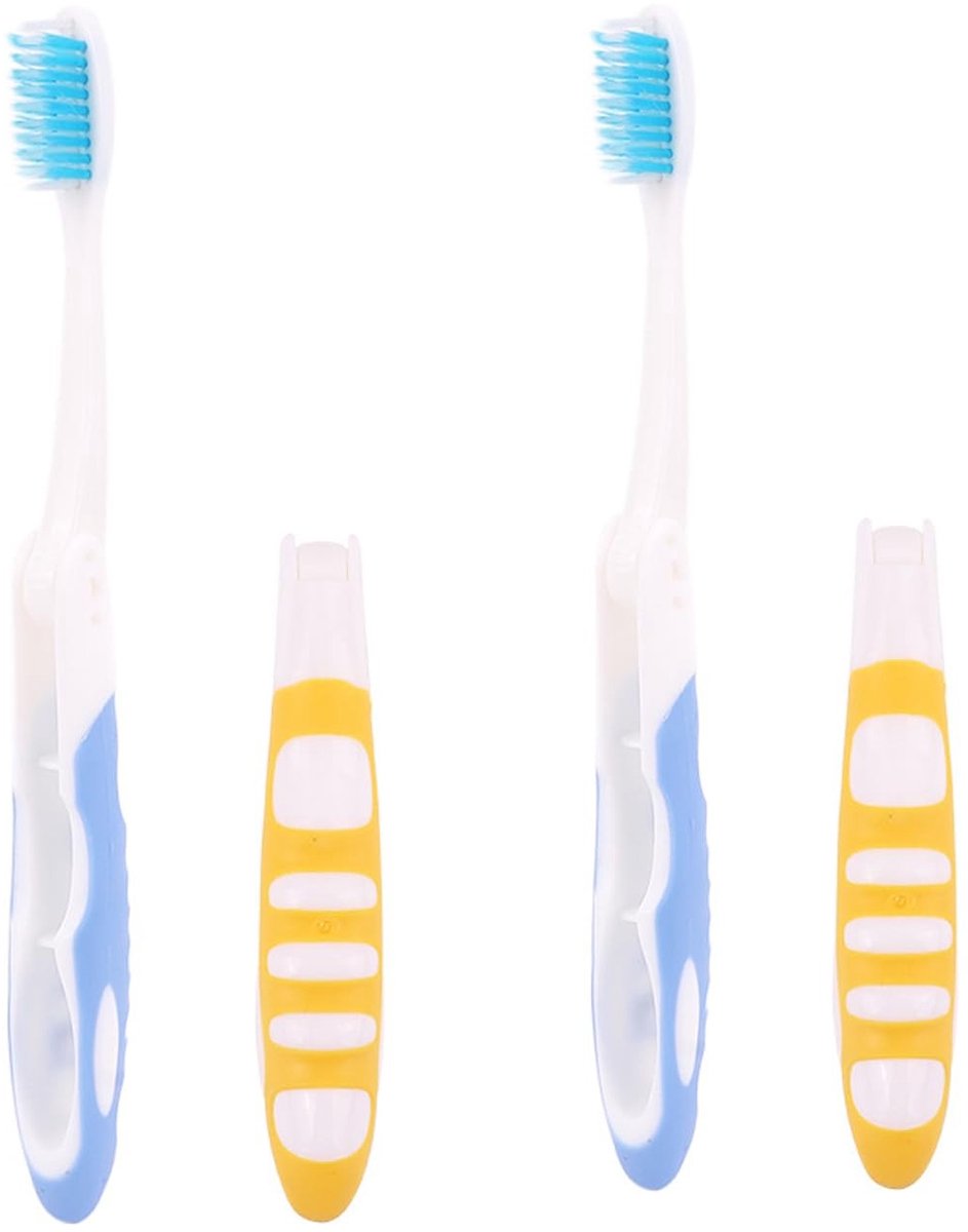 Dailygoods- Tandenborstel Opvouwbaar - Reistandenborstel - Zachte Borstels - Robuust Kunststof - Perfect voor Kamperen - Draagbaar en Hygiënisch - Reisborstel
