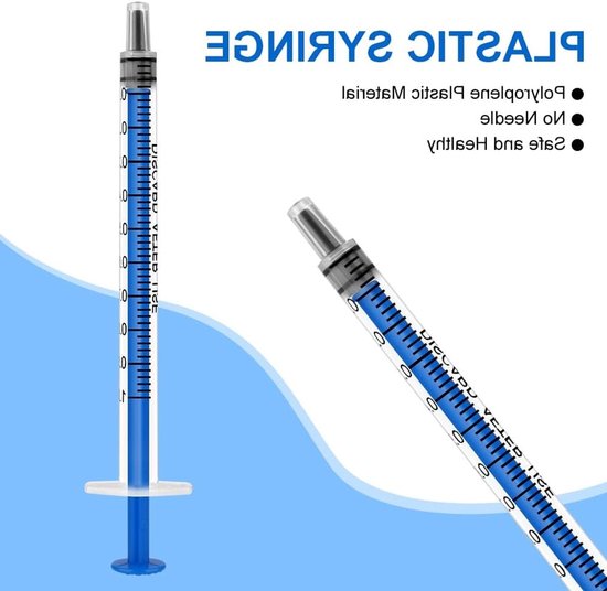 10 Stuks 1ml Colostrum Plastic Spuit Zonder Naald, Herbruikbare Vloeistof Spuit voor Laboratoria, Irrigatie en Filtratie, Ideaal voor Wetenschappelijk Gebruik — afbeelding 4
