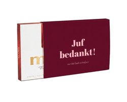 Merci Chocolade | Chocoladecadeaus | Bedankt | Cadeau | Bedankt Juf | Chocolade met tekst | 400 gram | Fotofabriek