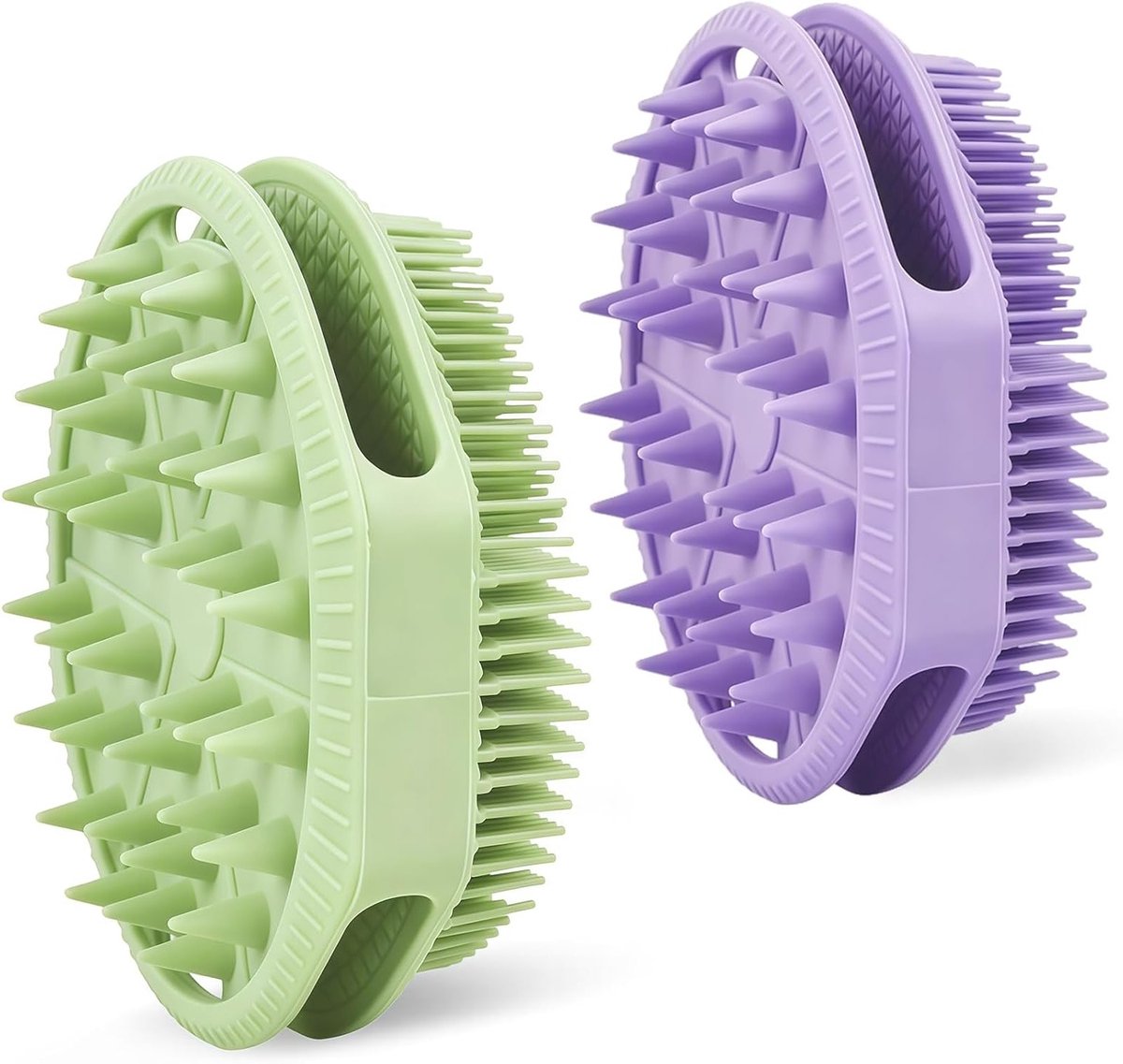 Zachte en Effectieve Lichaamspeeling Spons - 2 Stuks Silicone Douche Spons voor Dieptereiniging en Exfoliatie van de Huid