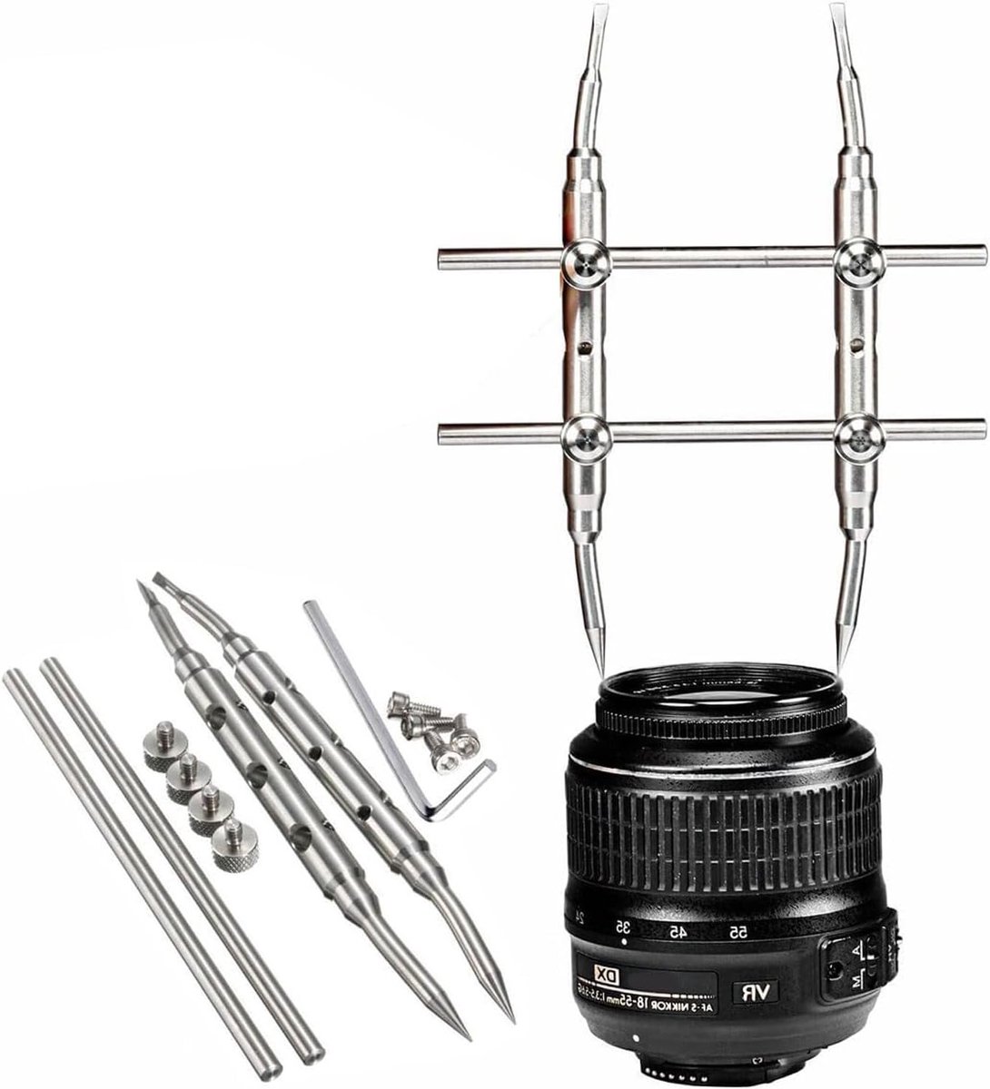 Professionele Lens Reparatie Tool voor Camera's - Lens Spanner en Sleutel voor Optische Apparatuur