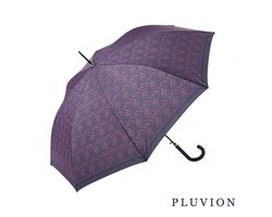Pluvion Dames Wandelparaplu PAIPAI UV 50+ - Donker Paars - Stormbestendig - Handmatig