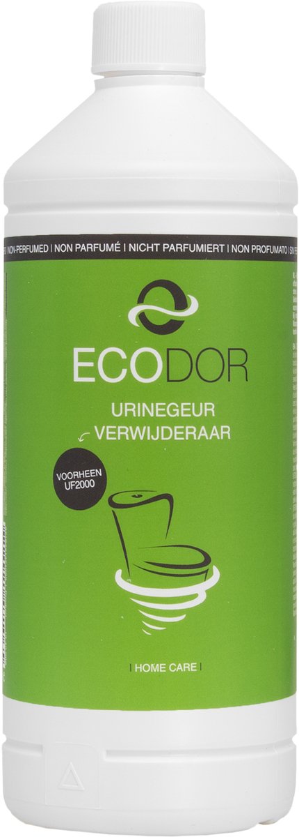Ecodor UF2000 - Urinegeur Verwijderaar Mens - 1000ml - Navulling - Toiletreiniger - Voor beton, tegels, hout, laminaat, enz. - Ecologische ontgeurder - Ongeparfumeerd