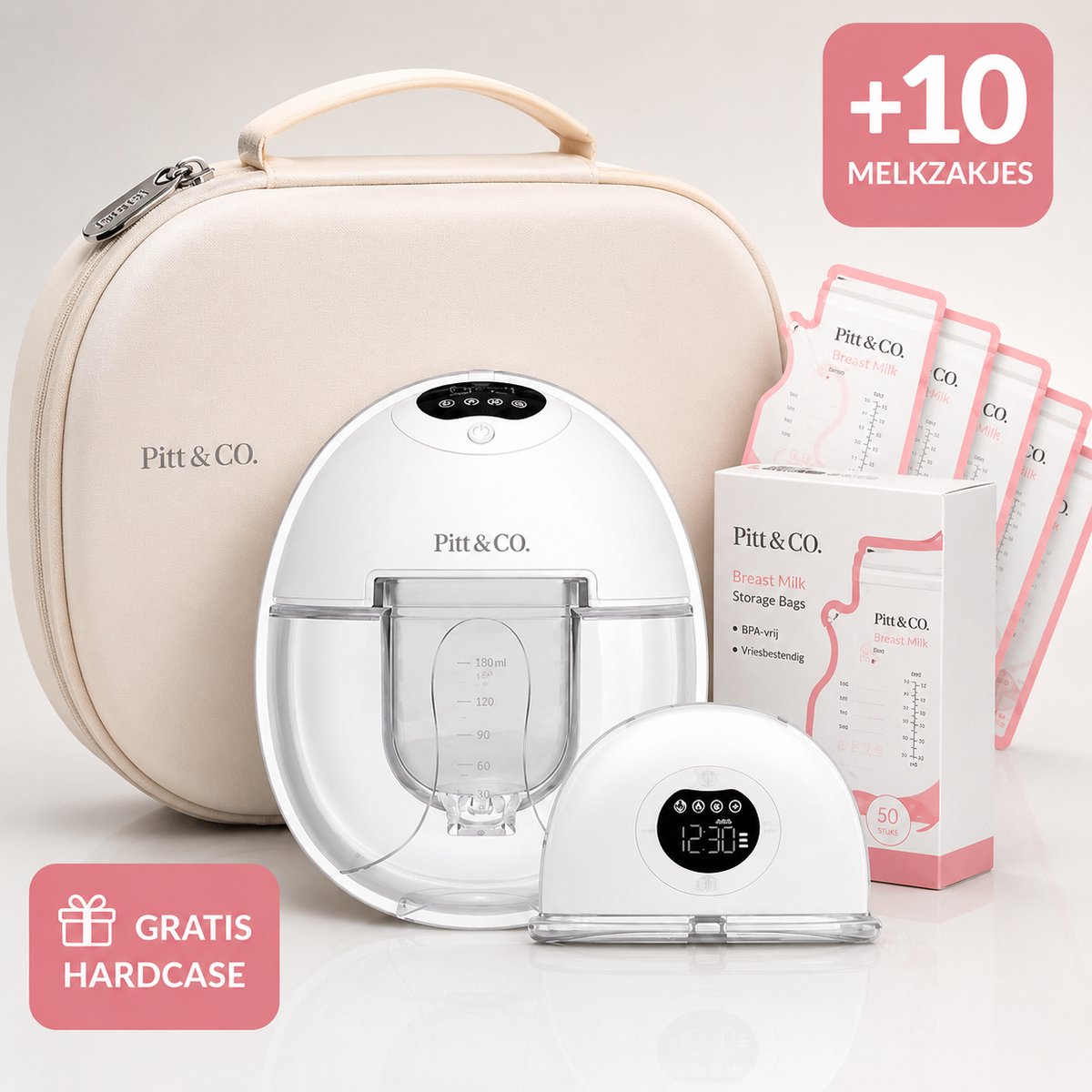 Elektrische Borstkolf Handsfree - Dubbele Set - Draadloos & Draagbaar - Dubbele BPA-vrije Kolf - Draadloze Borstkolf - Kolfapparaten - Breast Pump - Stil - Incl. Melkzakjes & E-book