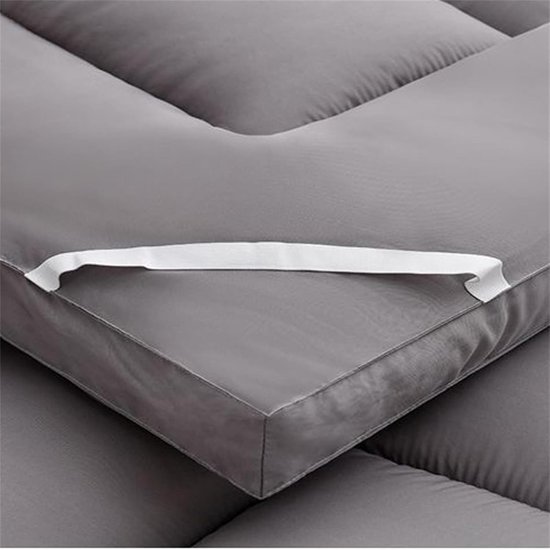 Japanse Futon Matras - Slaapmat Vloermat - Comfortabel Slapen - Ademend Vochtafvoerend - Opvouwbaar - Grijs — afbeelding 2