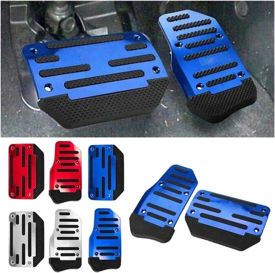 Auto Pedaalhoezen - Antislip Covers - Verbeterde Grip - Aluminium Constructie - Universele Pasvorm - Rood — afbeelding 4