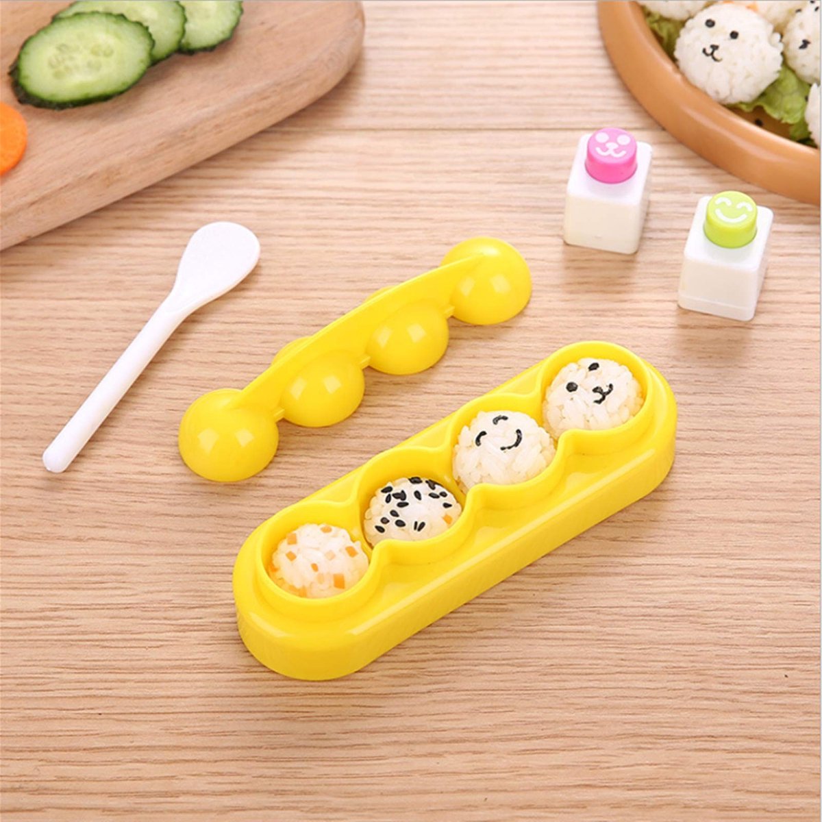 Bento Maker Mold Set - 5 Delen Ball en Nori Cutter