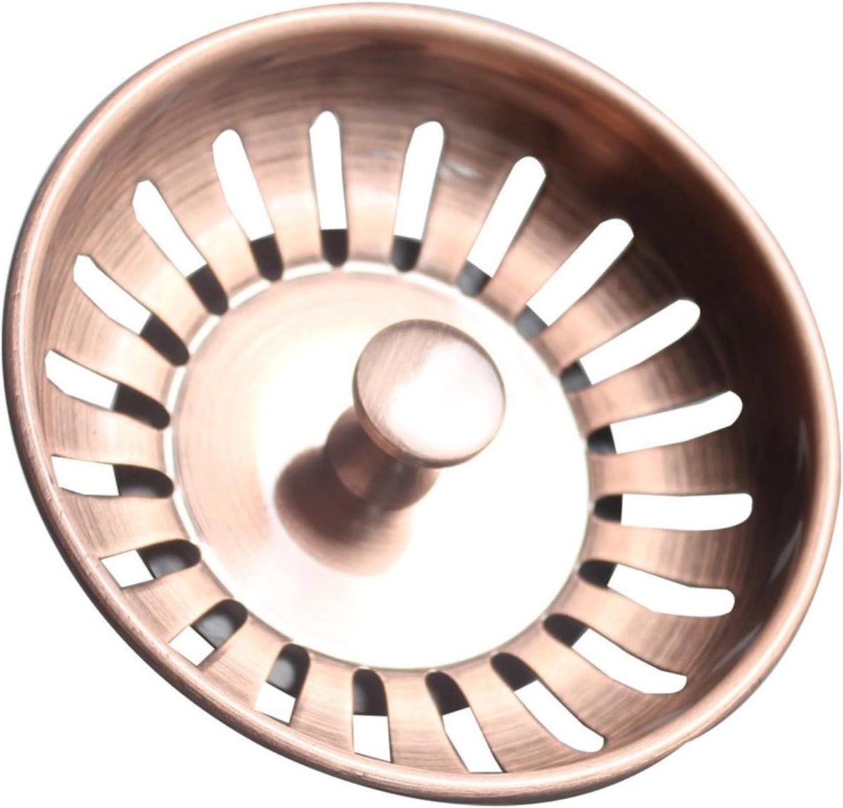 Keukenafvoer Plug - Antiek Koper - 83 mm