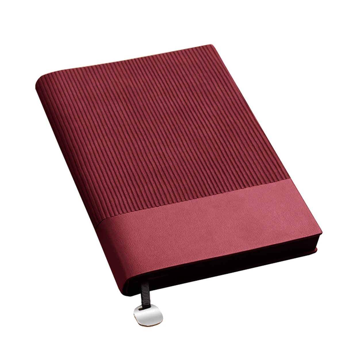 Softcover A5 Notebook - Gestreepte Design - Rood