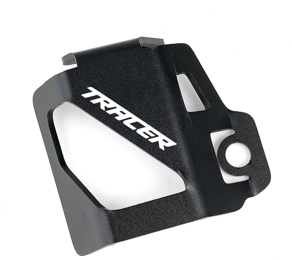 Motorfiets Achterste Remvloeistofreservoir Beschermhoes - Zwart Aluminium