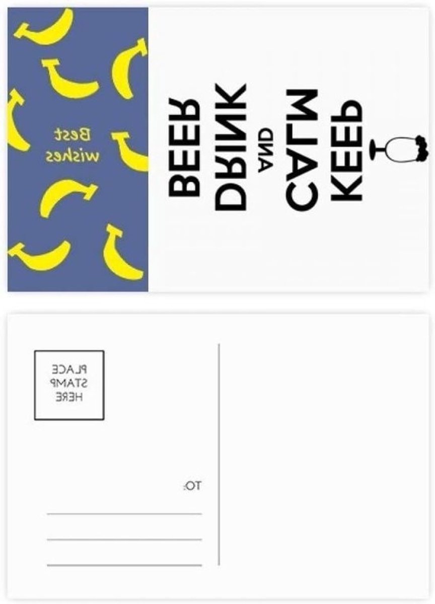Ansichtkaarten Set - Wenskaarten Notitiekaarten - Berichten Versturen - Regels voor Adres - 20 stuks - Multicolor